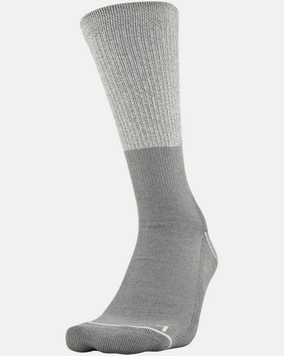 Men's UA Phenom Crew Socks 3-Pack, Gray, pdpMainDesktop image number 8
